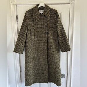 GANNI trench wool coat